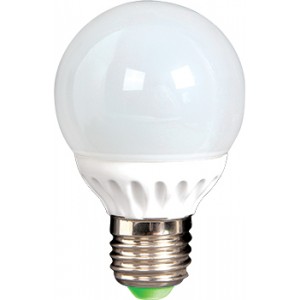Лампа светодиодная e.save.LED.G60C.E27.5,5.4200 керамічна, тип куля, 5,5Вт, 4200К, Е27